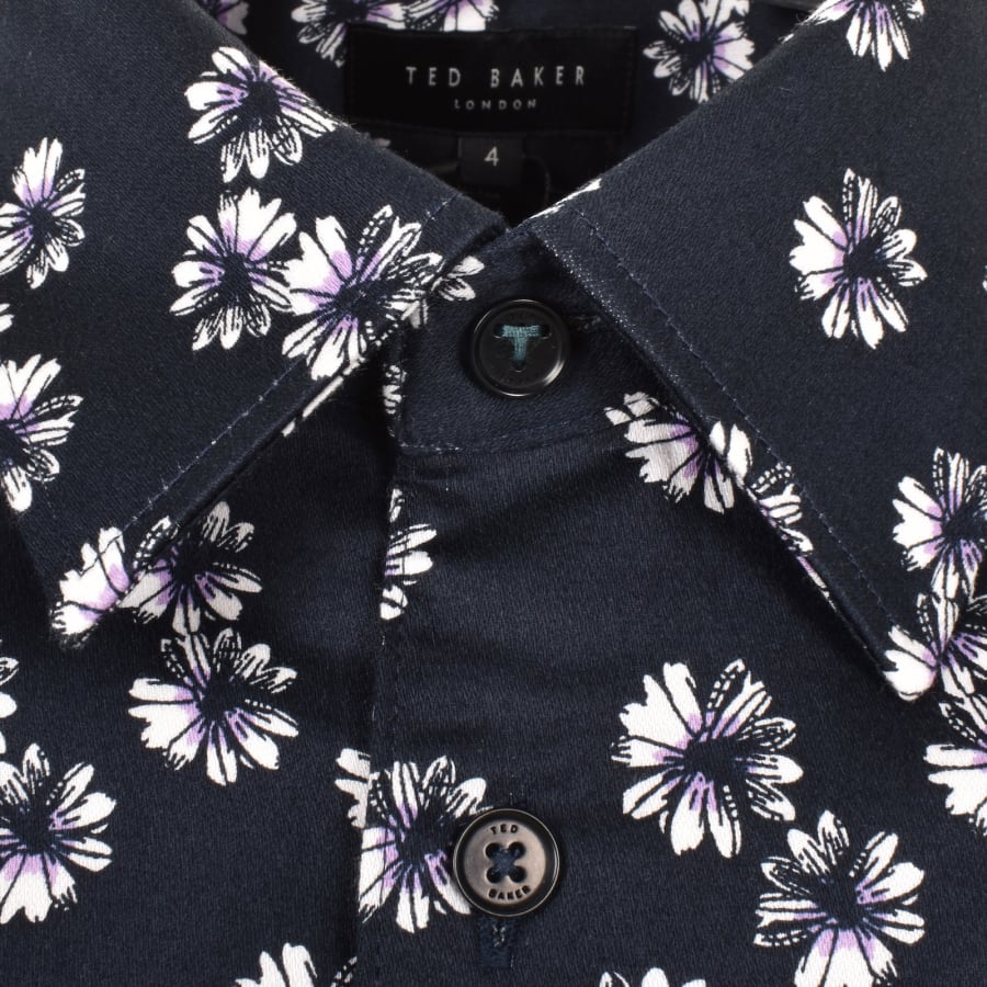 Ted Baker Alfanso Floral Shirt Navy Mainline Menswear United States